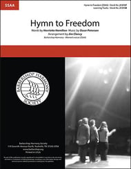 Hymn to Freedom SSAA choral sheet music cover